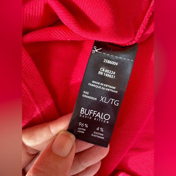 Buffalo David Bitton Women's Short Sleeve Tee - Bright Red - Picture 5 of 7